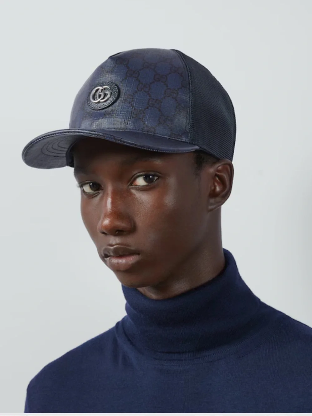NWT Gucci GG Supreme Blue Baseball Hat Size S  57cm Unisex